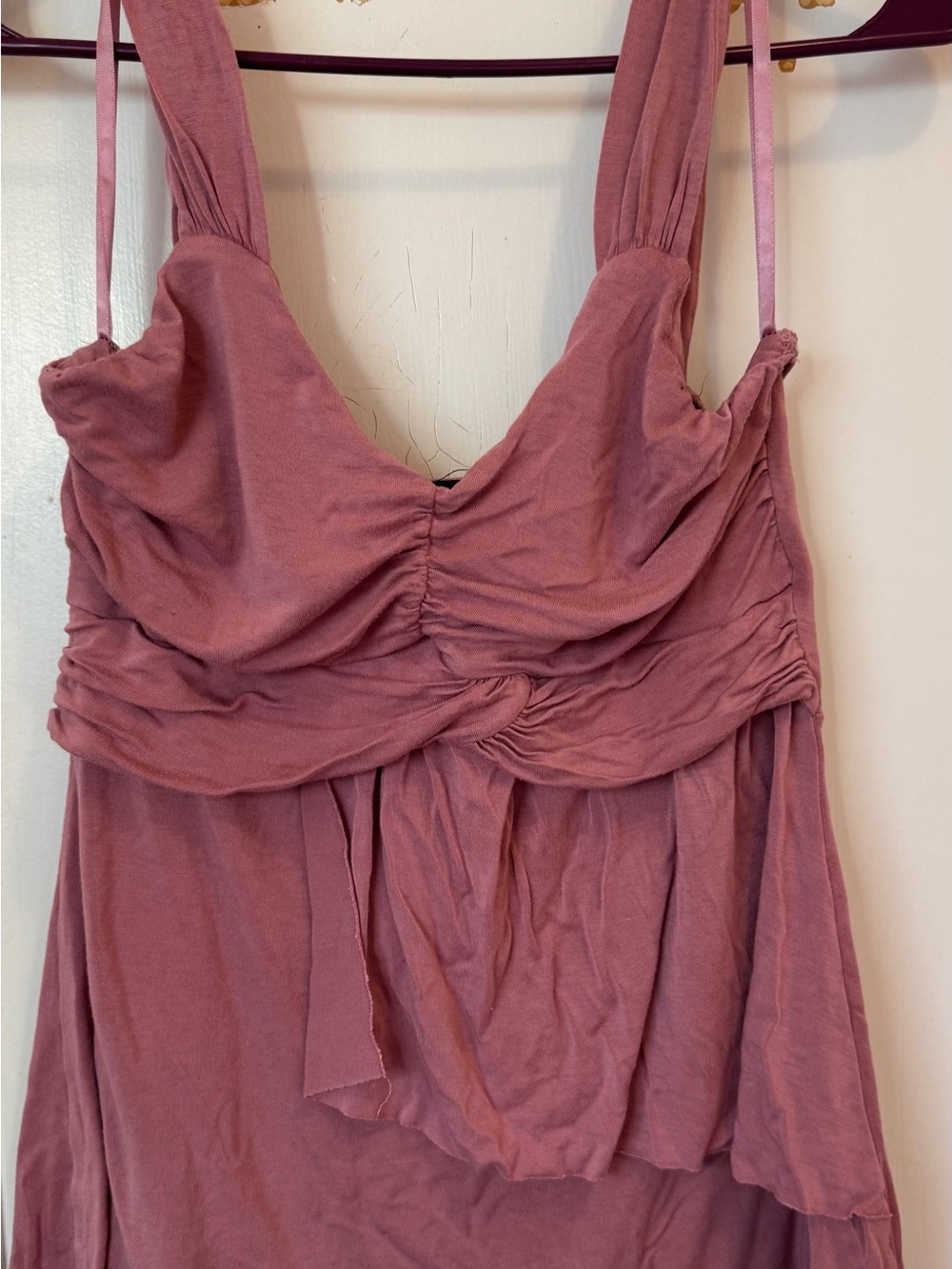 Wet Seal Mauve Ruched Camisole Y2K Tank